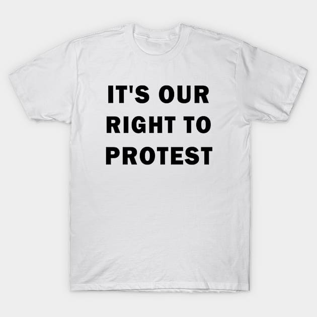 It's our right to protest T-Shirt by valentinahramov